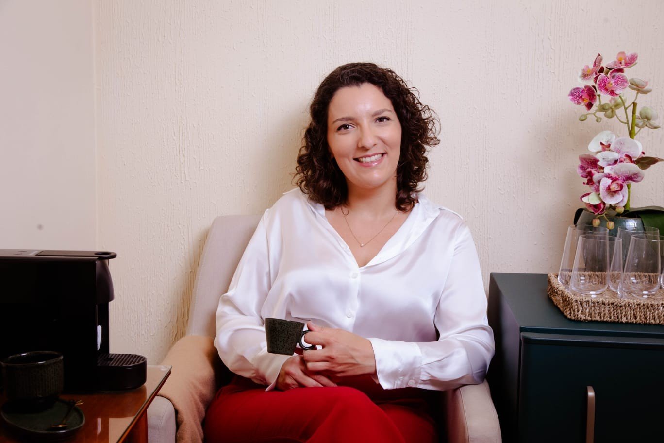 Área de espera do consultório da Dra. Alessandra Cintra Amaral